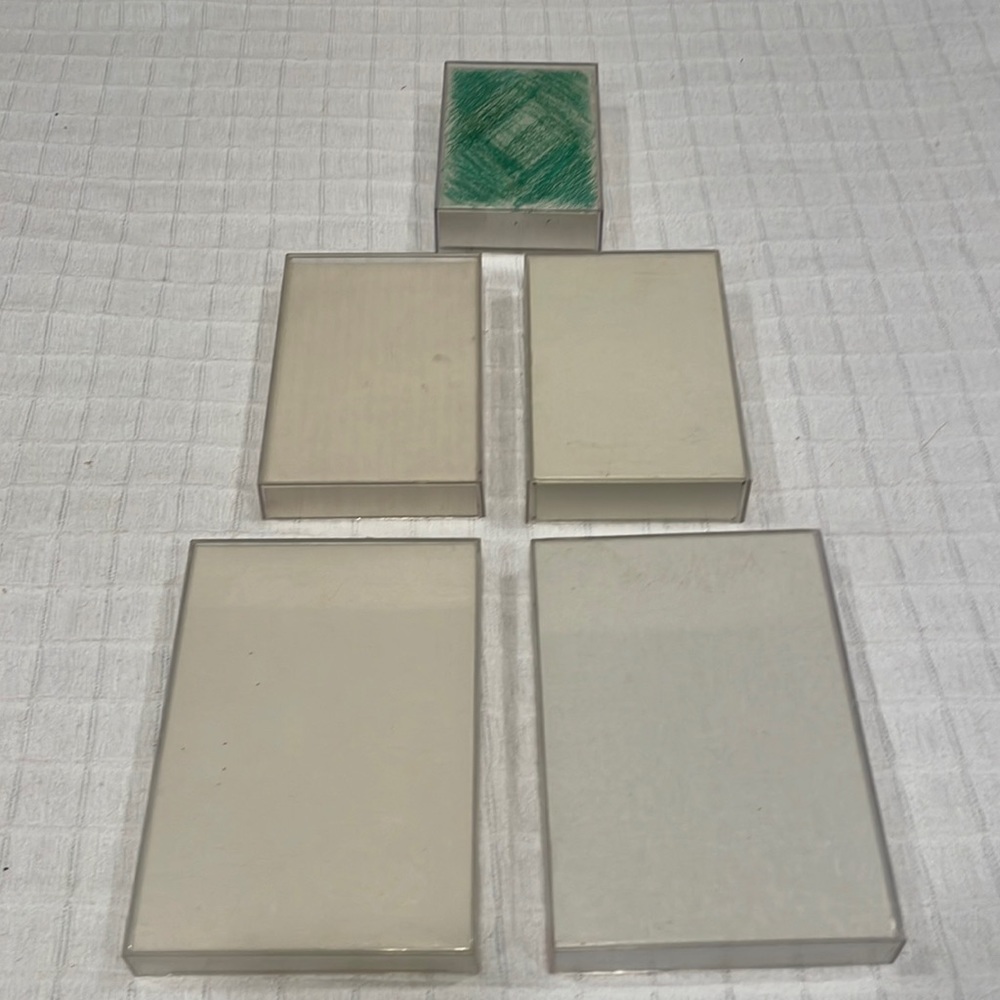 Bundle 6 transparent picture frames clear acrylic hang or table top size S M